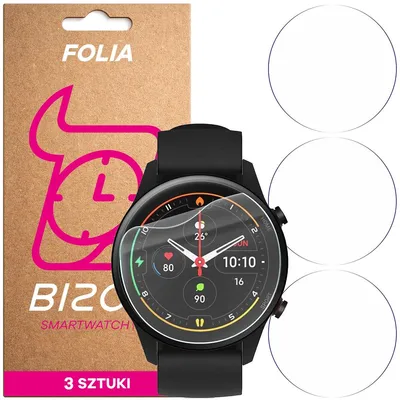 Produktbild von 3x Schutzfolie für den Bildschirm für Xiaomi Mi Watch, Bizon Watch HydroFlex