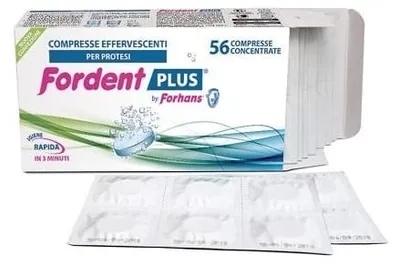 Immagine prodotto di Fordent Plus 56 Compresse Concentrate Per Dentiere E Apparecchi Ortodontici