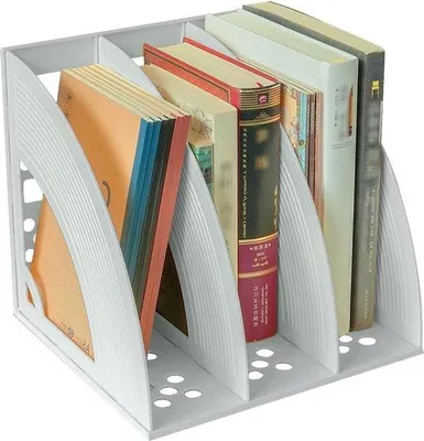 Productafbeelding van Famanu Bureauorganizer met 3 compartimenten - geschikt voor DIN A4 documenten en notitieboeken