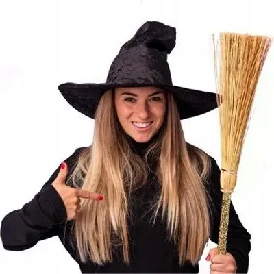 Produktbild von Fiestas Guirca Hexenbesen Magischer Kostüm-Zubehör Halloween Farbspitze