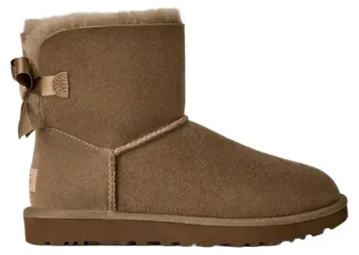Obrázok produktu pre Ugg Mini Bailey Bow II, hnedé čižmy, veľkosť EU 39, dámske. Veľkosť EU 39