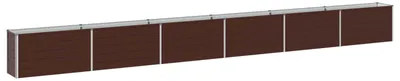 Produktbild von Hochbeet im Garten Braun 600 x 40 x 55 cm kaltgewalzter Stahl