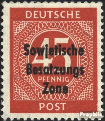 Produktbild von Briefmarken Sowjetische Zone (All.Bes.) 1948 Mi 209 postfrisch SBZ-Aufdruck