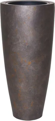 Produktbild von Fiberglas Pflanzgefäß Grau 80x37 cm