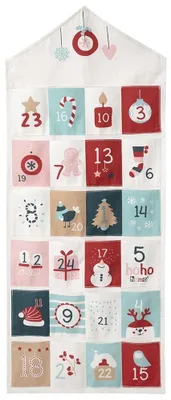 Immagine prodotto di Calendario dell'Avvento in tessuto, per bambini e adulti
