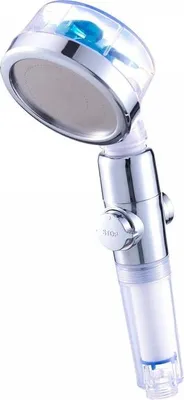 A product shot of a shower head.