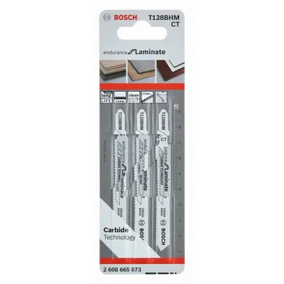 Zdjęcie produktu dla Bosch 2 608 665 073, Brzeszczot do piły, Laminat, Węglik, Biały, 9,2 cm, 3 szt.