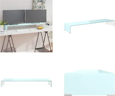 Obrázok produktu pre vidaXL stojan na TV/monitor sklenený zelený 110x30x13 cm - Stojan na TV - Vyvýšenie TV - Vyvýšenie TV