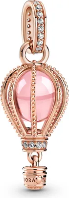 Produktbild von Pandora 789434C01 - Glitzernde rosa Luftballon - Anhänger Charme