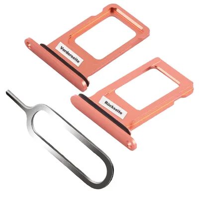 Produktbild von iPHONE XR SIM KARTEN HALTER TRAY ADAPTER FACH STECKER SLOT CARD NADEL KORALLE
