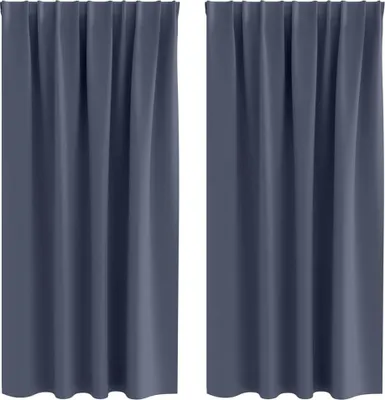 Obrázek produktu pro vidaXL Zatemňovací závěsy s kroužky 2 ks antracit 175 x 140 cm