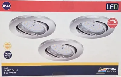 Produktbild von Briloner LED Einbauleuchten chrom 3er-Set 3xLED/5W (7219-038)