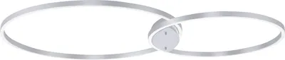 Image de Selltec LED Plafonnier Q - KATE compatible Alexa contrôlable via APP, CCT changement de couleur Aluminium Salon, chambre, salle à manger 6590-95