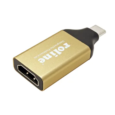 Obrázek produktu pro ROLINE-GOLD Adaptér  USB C(M) - HDMI A(F), 4K@60Hz (12.03.3231)