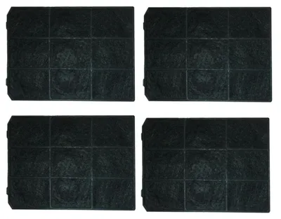 Produktbild von 4er Pack Aktivkohle-Filter - Ersatz für Smeg KITC3R zum Umluftbetrieb - passend KSET610X, KSET910X