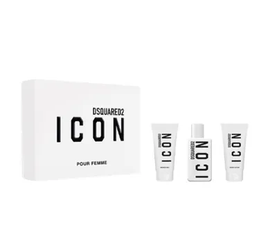 Produktbild von Dsquared2 Icon Pour Femme Eau de Parfum Set 50 ml + 50 ml Duschgel + 50 ml Körperlotion