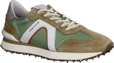 Produktbild von Ambitious 11538-1100 Herren Sneaker, Leder/Textil, Sand/Mint, Wechselfußbett - Herrenschuhe Sneaker / Schnürschuh, Grün, leder/textil