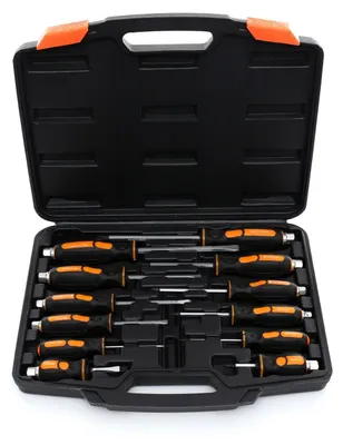 Produktbild von KRAFT&DELE | Schraubendreher Set, 12 Stück, Schraubenzieher Set, Einschließlich Kreuzschruubendreeher, Flachschraubendreher und Präzisionsschraubendreher, für DIY, Wartungsmöbel