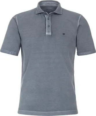 Produktbild von REDMOND Vintage-Poloshirt ohne Brusttasche Blau 3XL