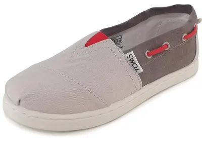 Produktbild von Toms Bimini Canvas Yt Kinder Bootsschuhe hellgrau/grau (grey), 10004702