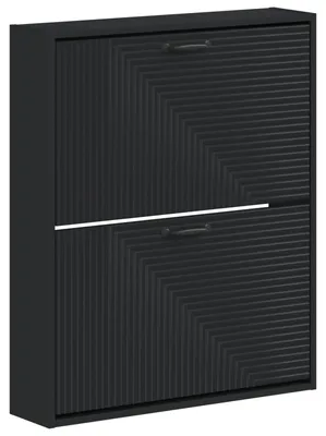 Immagine prodotto di Armadietto a muro per scarpe, modello HAARLEM, dimensioni 71 x 17 x 86 cm, colore nero