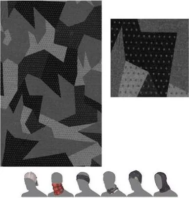 Produktbild von Sensor Tube Merino Impress Neckwarmer schwarz camo 21200073