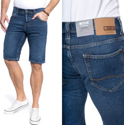 Produktbild von MUSTANG Herren, Shorts CHICAGO SHORT, Slim fit, W31, Blau, kurze, hosen,