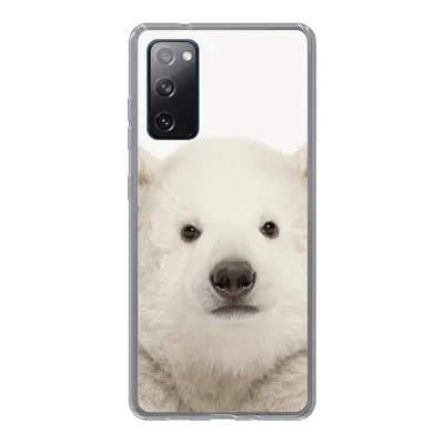 Produktbild von MuchoWow® Handyhülle Schutzhülle Hülle für Samsung Galaxy S20 FE Eisbär - Tiere - Weiß - Kinder - Jungen - Mädchen Silikon Softcase Handy Hülle - Abdeckung