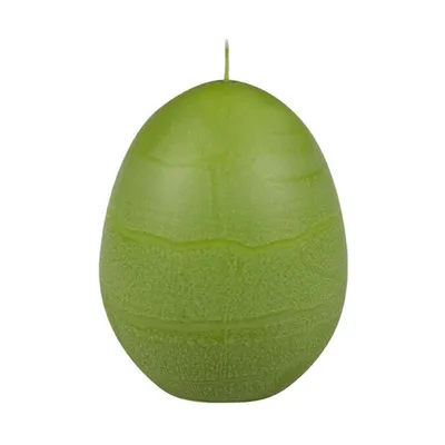 Image de Bougie oeuf - Vert pomme 120x80mm