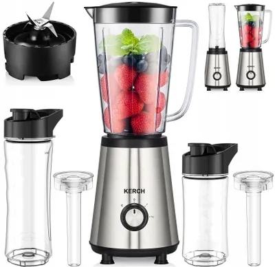 Produktbild von Standmixer für Cocktails Kerch Mixgo 2Flaschen 800 W + 2 Kühlakkus 9X70-UANRQ