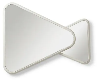 Image de Miroir design moderne, couleur blanche, idéal pour le salon, confortable, élégant et pratique