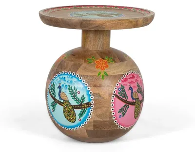 Immagine prodotto di Tavolino Varen in legno di mango, 46 cm x 42 cm x 42 cm Giner y Colomer
