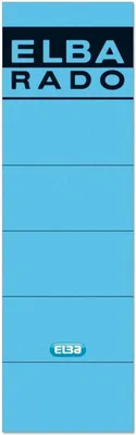 Produktbild von Ordnerrückenschild für Elba selbstklebend kurz/breit VE=100x10 Stück blau