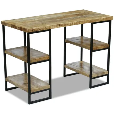 Produktbild von vidaXL Büroschreibtisch Mangoholz 110×50×76 cm - Schreibtisch - Computertich - Schreibtische - Computertische