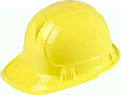 Produktbild von Bauarbeiter Helm - Bauhelm - Faschingshelm Kunststoff gelb