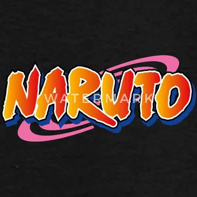 Produktbild von Spreadshirt Naruto Brustlogo Und Charaktere Um Naruto Teenager T-Shirt, 134/146 (9-11 Jahre), Schwarz