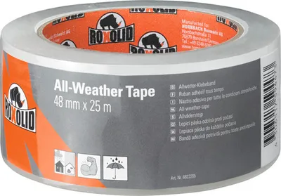 Produktbild von ROXOLID Allwetter Klebeband Reparaturband transparent 25 m x 48 mm