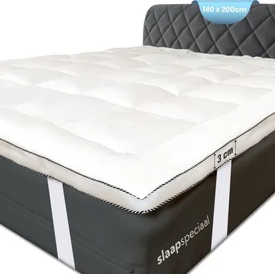 Produktbild von Matratzetopper 140x200 - Nice Dreams Series - 3d Air Hotel Topper - Anti Bakteriell -  Waschbar - mit elastische Ecken
