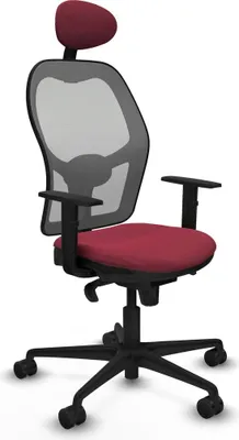 Produktbild von Bürostuhl mit Kopfstütze Jorquera Piqueras y Crespo 1D036N1 Granatrot