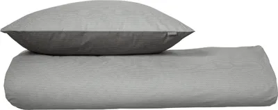 Produktbild von Schiesser Bettwäscheset Silva | 2-teilig | Strickoptik | Renforcé | 100 % Baumwolle |  Reißverschluss | 135x200cm + 80x80cm | Grau