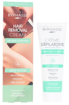 Imagen del producto de Byphasse Crema Depilatoria Extracto De Aloe Vera 125ml