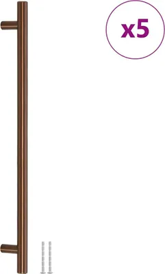 Immagine prodotto di Maniglie per mobili 5 pz. Bronzo 320 mm acciaio inox