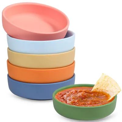 Produktbild von Dip Schälchen Set 6 Stück 3 Oz Silikon Rund 9 cm Durchmesser
