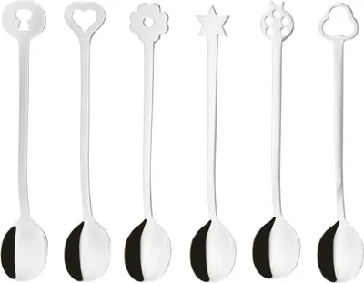 Imagen del producto de Conjunto de 6 cucharas para servir Sambonet S0015, de acero inoxidable / Nuevo portavasos