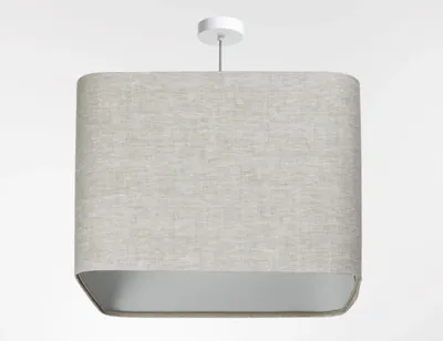 Zdjęcie produktu dla Lampa wisząca KWADRO LEN 010-40w25 beżowa/szara