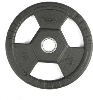 Image de Toorx Fitness Plaque de poids olympique en caoutchouc 50 mm - avec poignées - 10 kg
