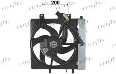 Produktbild von FRIGAIR 0503.2006 Lüfter Motorkühlung Kühlerlüfter passend für PEUGEOT 207 (WA, WC) Wasserkühler Ø330mm