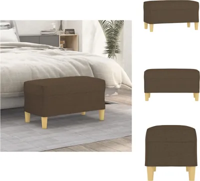 Image de vidaXL Banc Marron 70x35x41 cm Tissu - Bancs