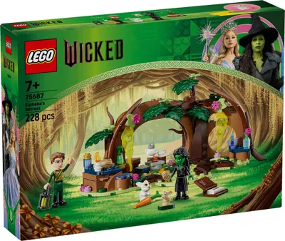 Productafbeelding van LEGO Wicked Elphabas Verborgen Plek – Bosbouwset met 2 minifiguren en 2 dierfiguren met accessoires – Modelbouwspeelset om te verzamelen – Cadeau voor kinderen, meisjes, jongens en filmfans vanaf 7 jaar – 75687