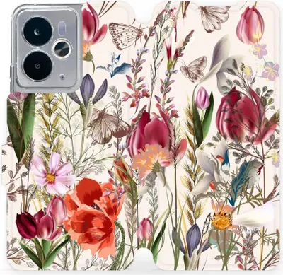 Produktbild von Handyhülle mit klappe für Realme 14 5G, Mobiwear Book, Blumenstrauß